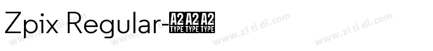 Zpix Regular字体转换 Zpix Regular字体转换